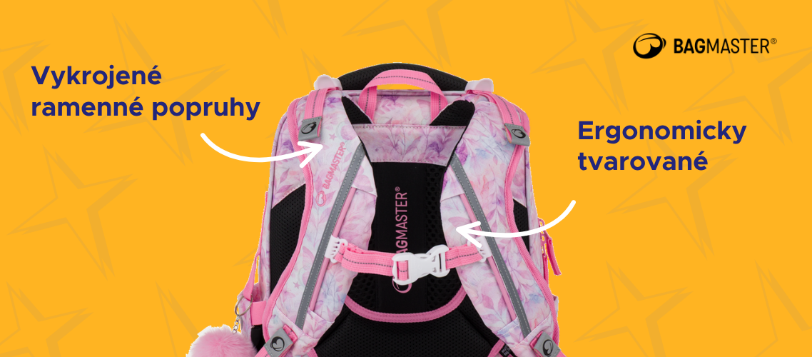školské batohy, ramenné popruhy