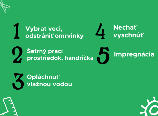 Ako vyčistiť batoh, návod