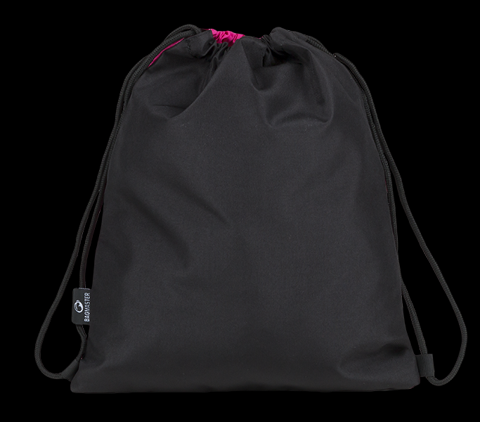 Dievčenské školské vrecko na prezuvky BAGMASTER SHOES LIM 9 A PINK/BLACK/WHITE