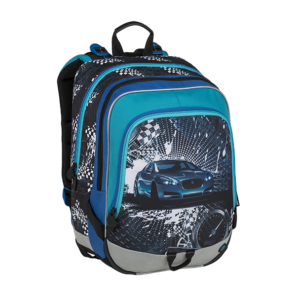 Školský batoh pre prváčikov BAGMASTER ALFA 9 C BLUE/BLACK