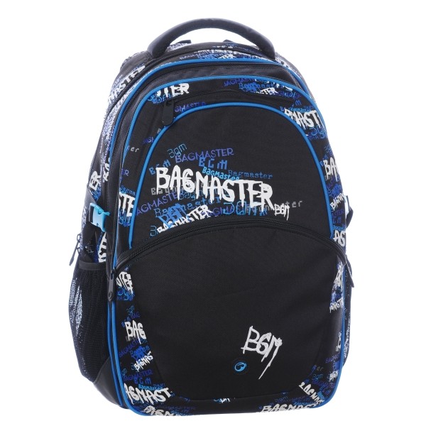 Chlapčenský školský batoh MADISON 0115 C BLACK/BLUE