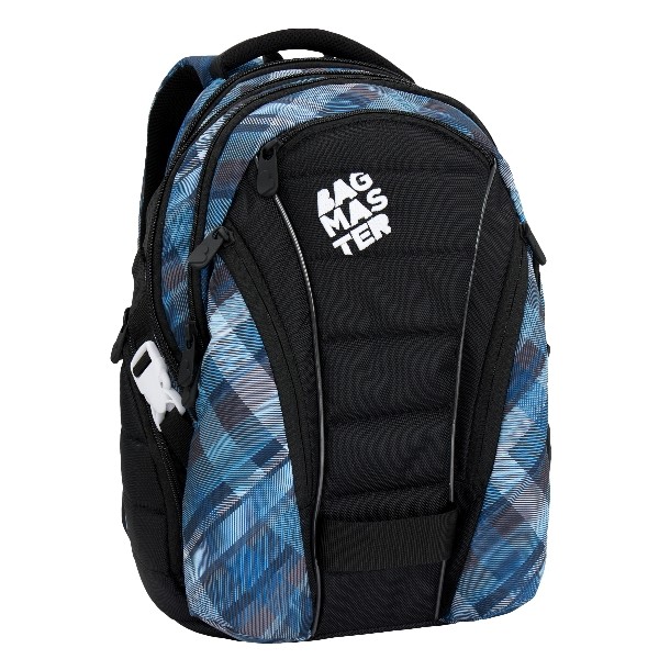 Študentský batoh pre chlapcov Bagmaster  BAG 6 H BLACK/BLUE