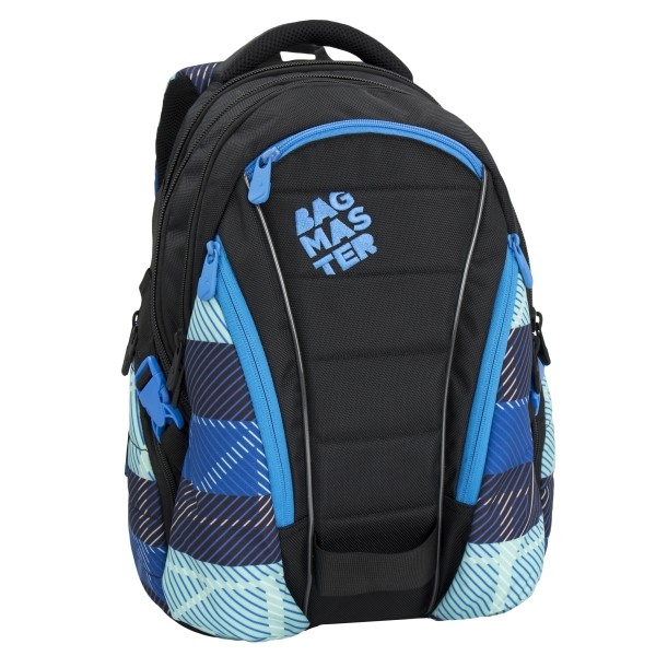 Študentský batoh Bagmaster BAG 6 J BLACK/BLUE