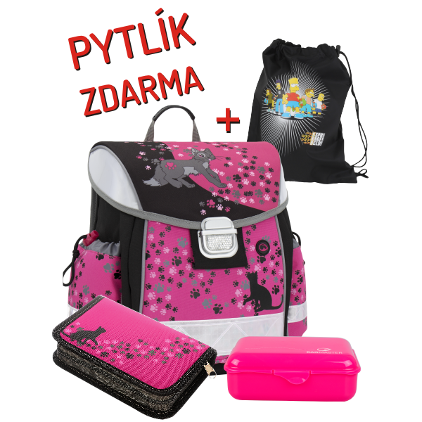 Školská aktovka pre prváčikov Bagmaster SET LIM 0115 B lunch